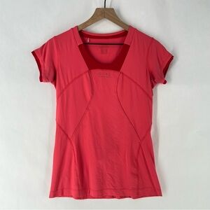 Gore Running Wear Women's Coral‎ Air 2.0 Performance Top Short Sleeve Scoop Neck